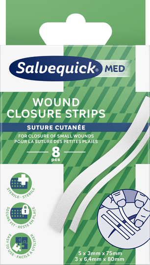 Salvequickmed Wound Closure Strips 8st
