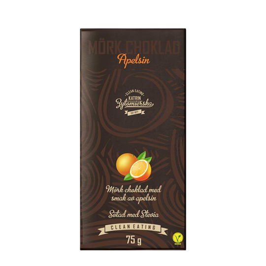 Clean Eating Mörkchoklad Apelsin 75 g