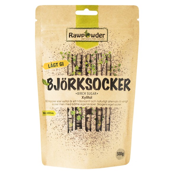 Rawpowder Björksocker (Xylitol), 300 g