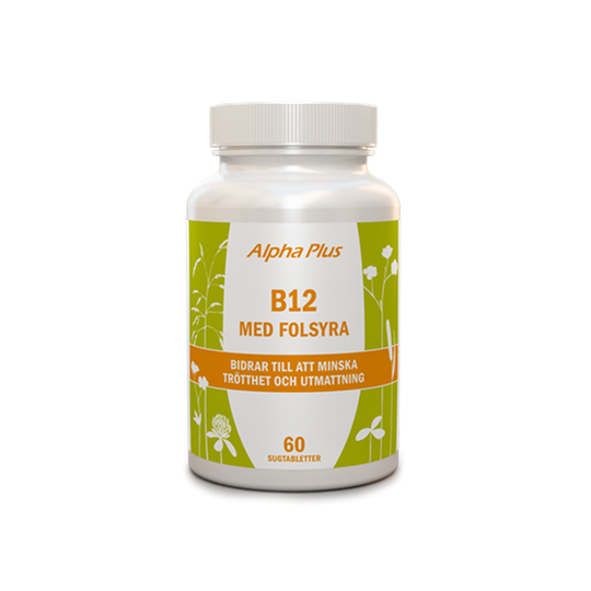 Alpha Plus B12 med Folsyra 60 tabletter