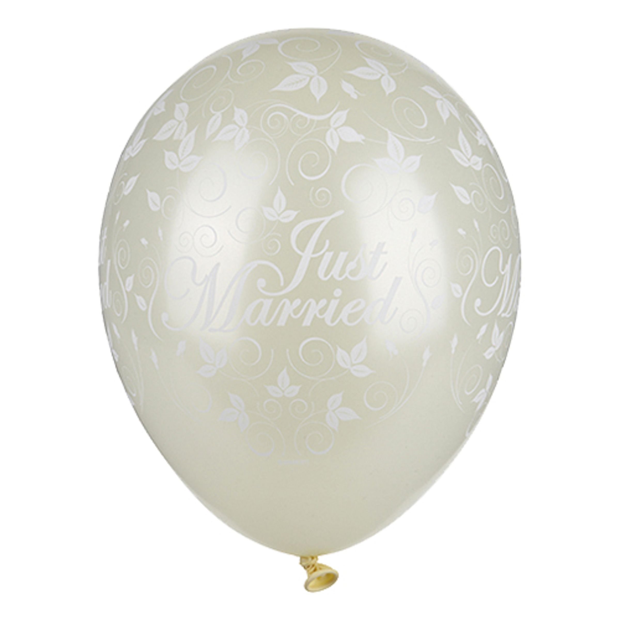 Ballonger Just Married - Elfenben
