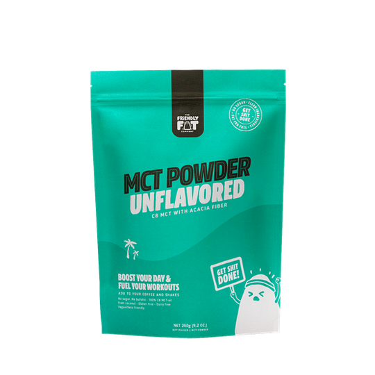 The Friendly Fat Company C8 MCT-Pulver med Acacia fiber 260g