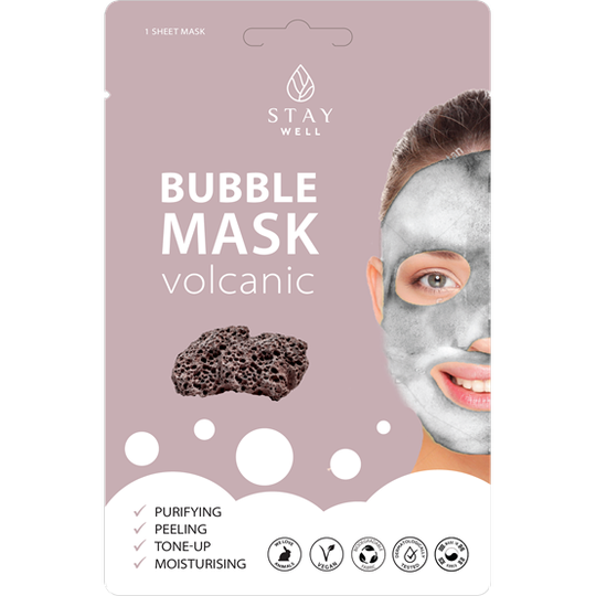 STAY Well Vegan O2 Purifying Bubble Mask – Volcanic 20 g