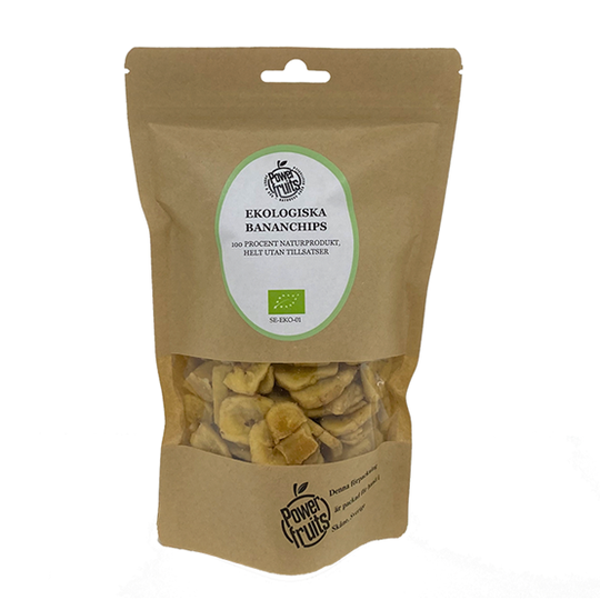 Powerfruits Ekologiska Bananchips 250 g
