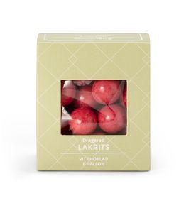 LloydsApotek dragerad lakrits vit choklad hallon 150 g