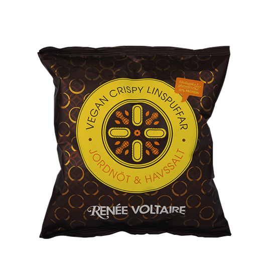 Renée Voltaire Vegan Crispy Linspuffar Jordnöt & Havssalt 60 g