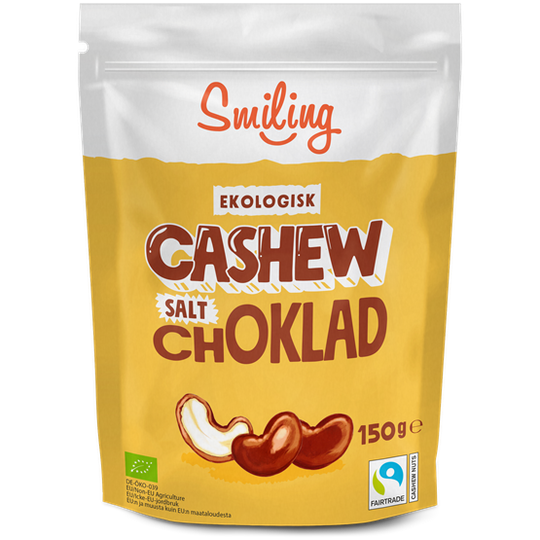 Smiling Cashew Salt Ljuschoklad 150 g