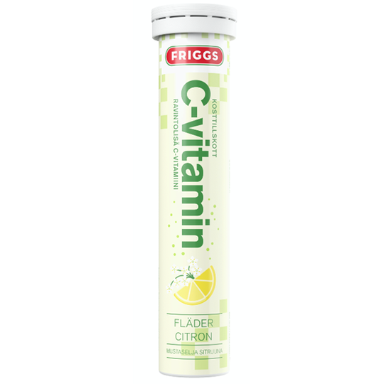 Friggs C-vitamin Fläder Citron 20 brustabletter