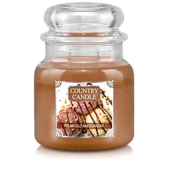 Country Candle Medium Jar Neapolitan Sundae 453 g