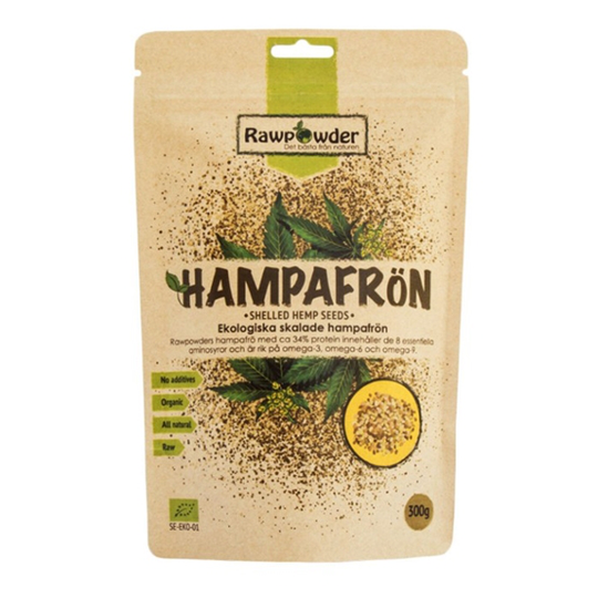 Rawpowder Skalade Hampafrön 300 g