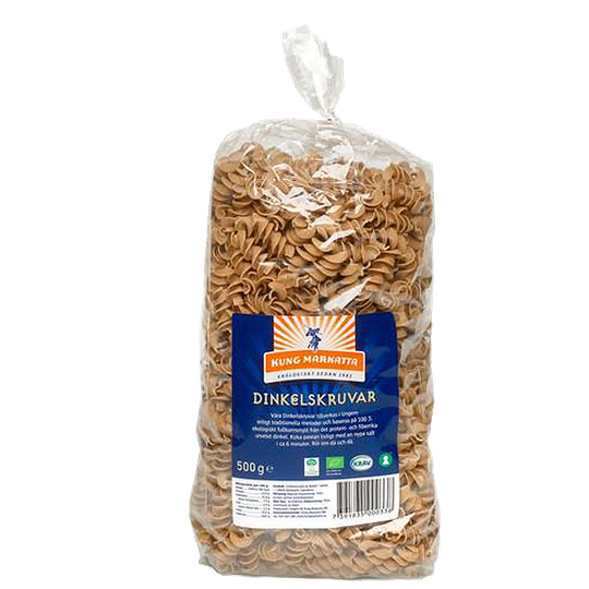 Dinkelskruvar Fullkorn, 500 g