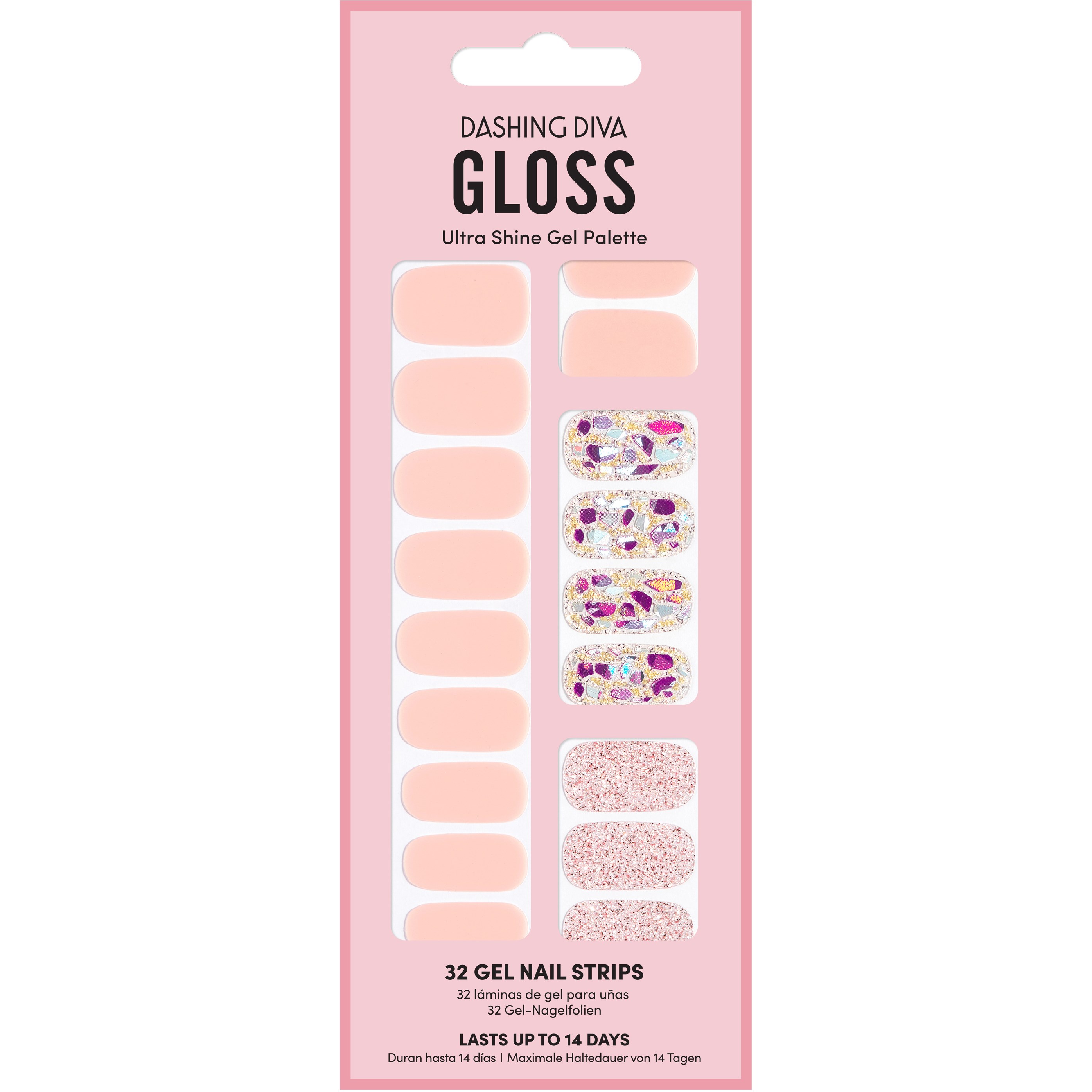 Dashing Diva Gloss Palette Gel Nail Strips Bring In The Blin