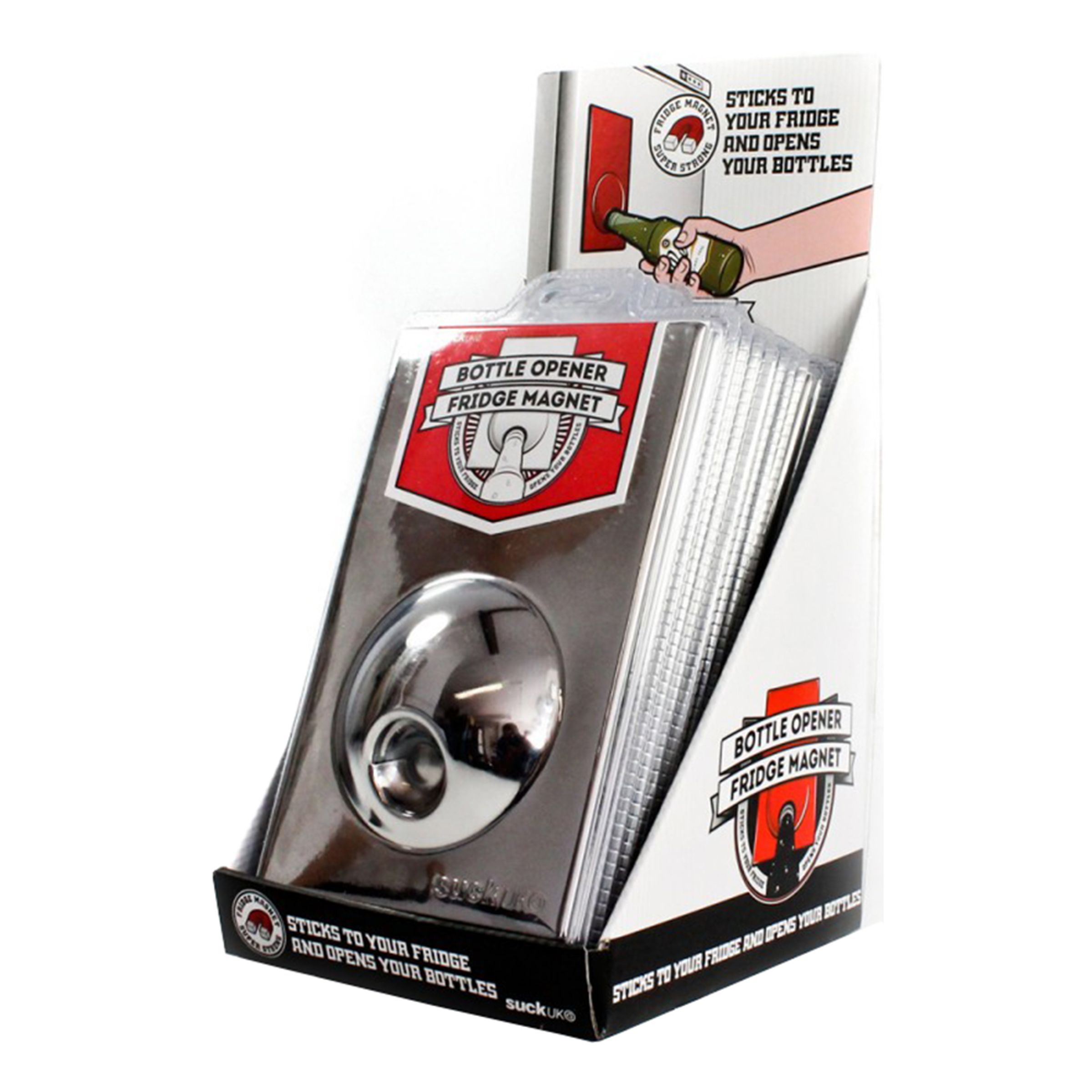 Magnetisk Flasköppnare Polerad - 1-pack