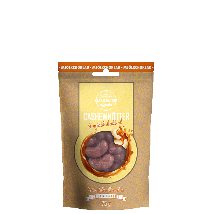 Cashewnötter i mjölkchoklad, 75 g