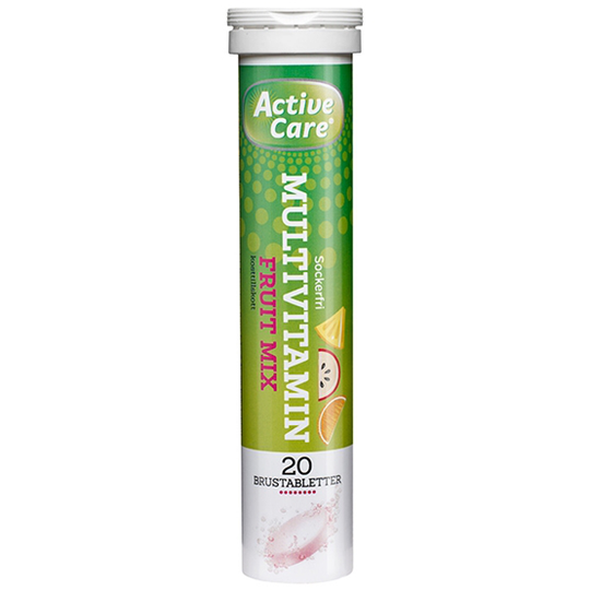 Active Care Multivitamin BCDE Fruitmix 20 brustabletter