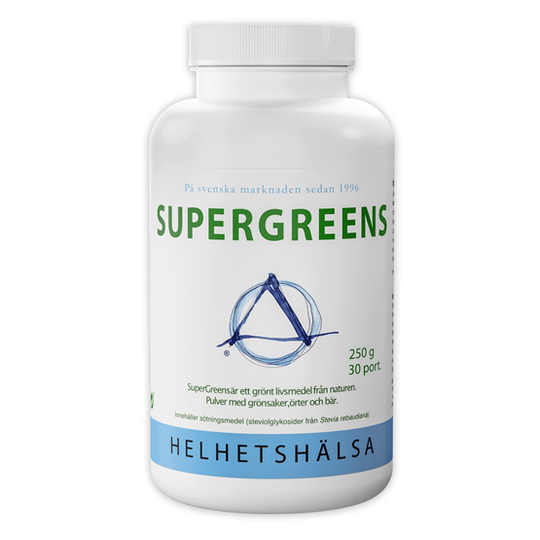 Helhetshälsa Supergreens med mjölksyrabakterier 250 g