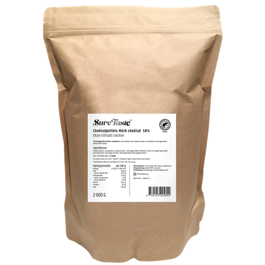 Sure Taste Chokladpellets Mörk Choklad 2 kg