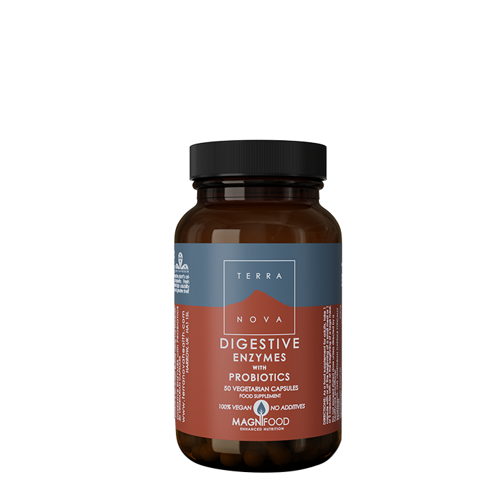 Digestive Enzymes with Probiotics, 50 kaps