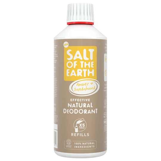 Salt of the Earth Amber & Sandalwood Natural Deodorant Spray 500 ml (Refill)