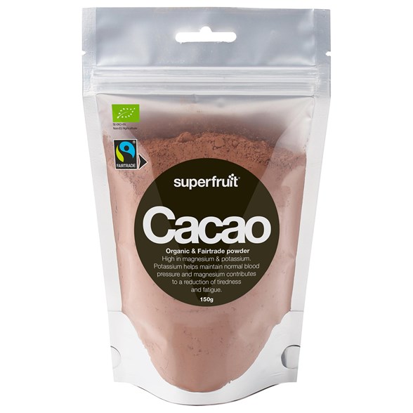 Superfruit Ekologiskt Kakaopulver Fairtrade, 150 g
