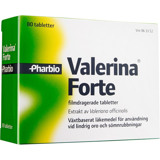 Pharbio Valerina Forte, filmdragerad tablett 80 st