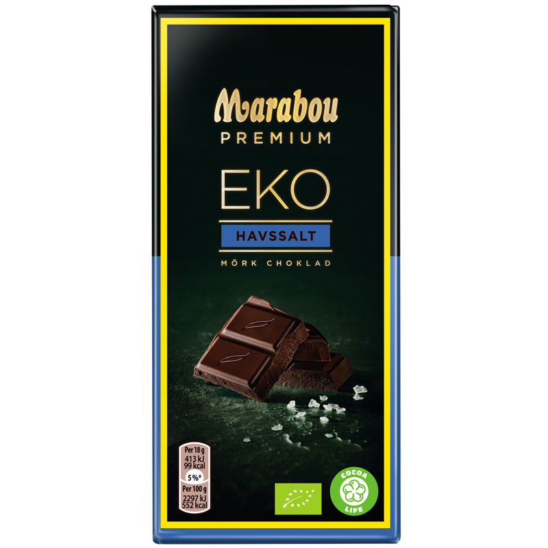 Eko Mörk Choklad "Sea Salt" 90g - 50% rabatt