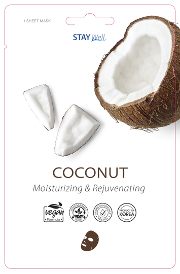 Stay Well Stay Well Vegan Sheet Mask Coconut 20 g