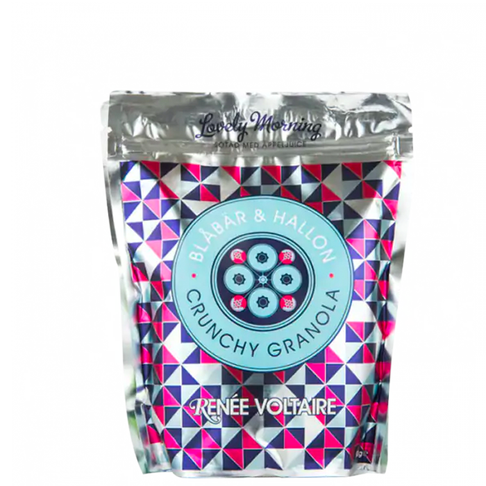Crunchy Granola Hallon & Blåbär, 500 gram