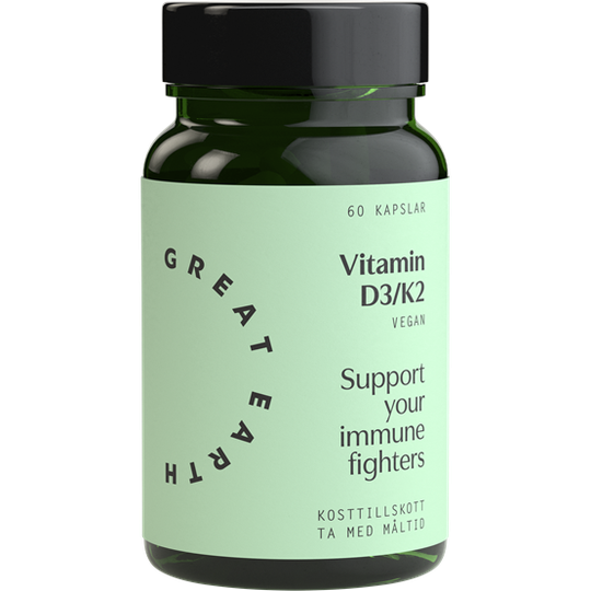 Great Earth Vitamin D3/K2 60 kapslar