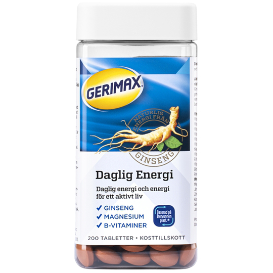 Gerimax Daglig Energi 200 tabletter