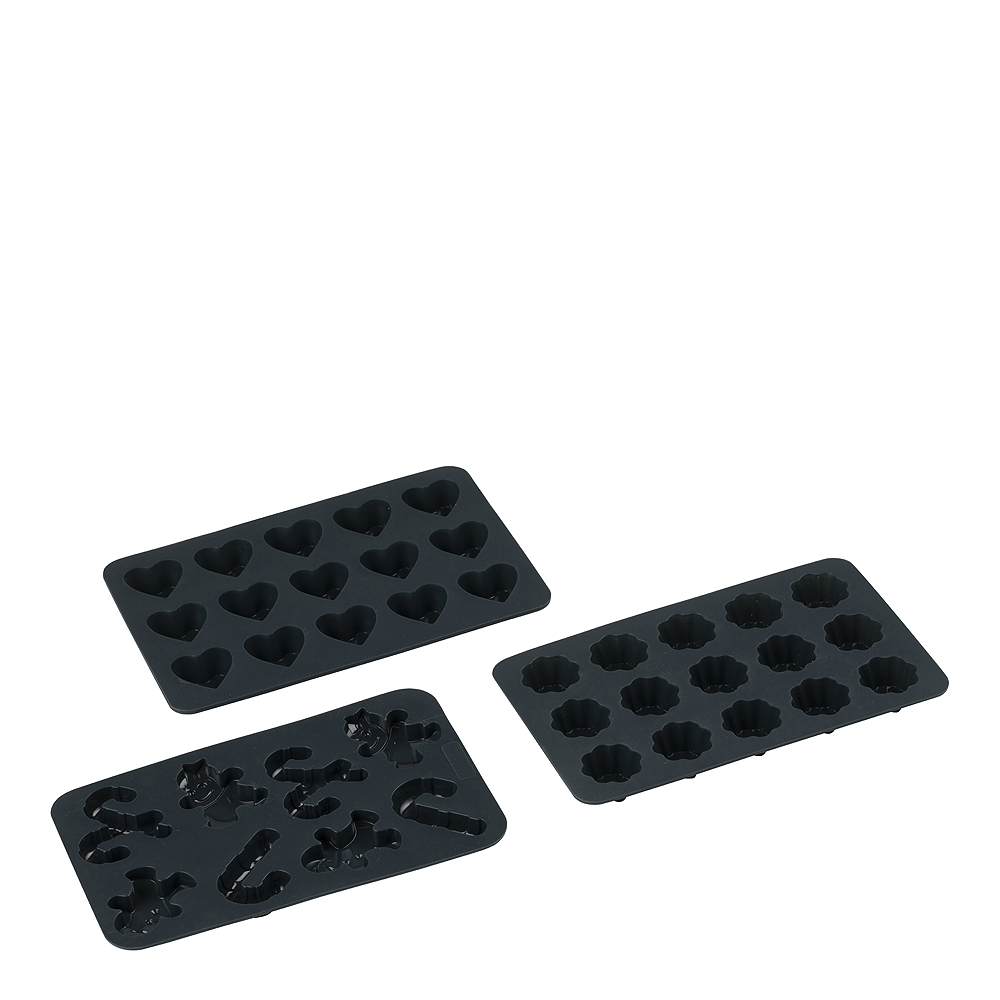 Blomsterbergs - Chokladform Silikon 3-pack Grå