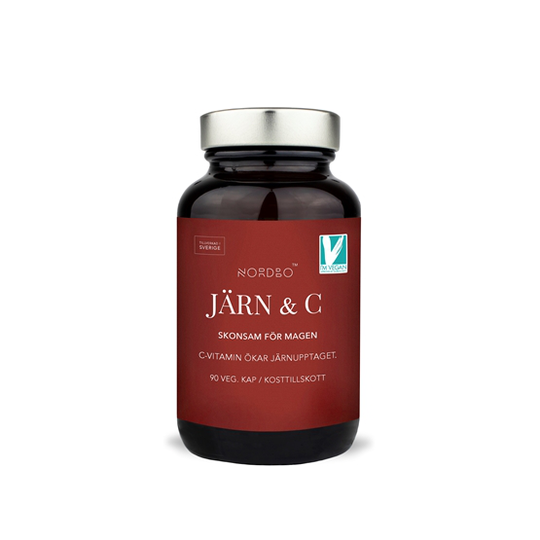 Nordbo Järn & C-vitamin 90 kapslar