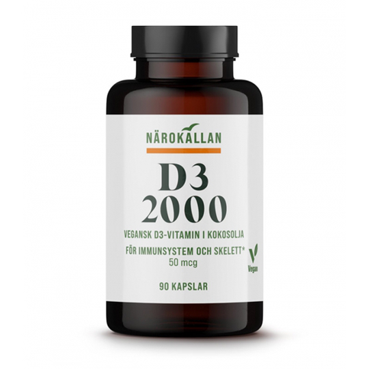Närokällan D3 2000 Vegan 90 kapslar