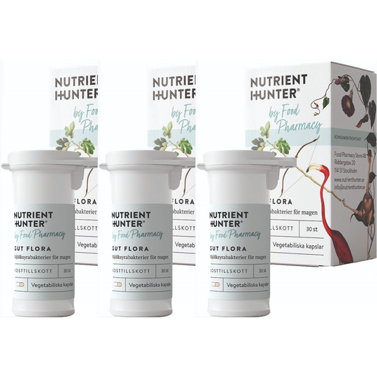 Nutrient Hunter by Food Pharmacy Gut Flora 3-pack