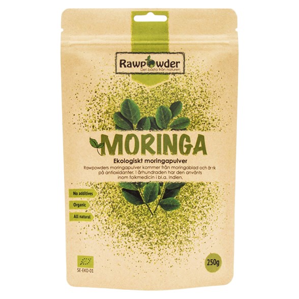 Rawpowder Ekologiskt Moringapulver, 250 g
