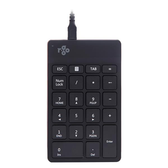 R-Go Numpad Break (Numeric Keypad), Wired Black