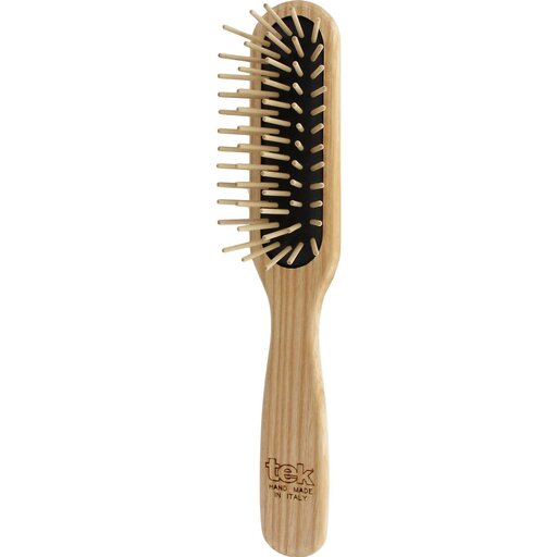 Slim Rectangular Brush With Long Wooden Pins