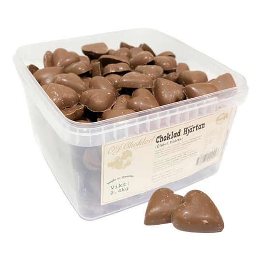 Chokladhjärtan Storpack - 2,4 kg