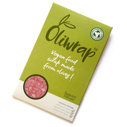 Rowen Stillwater Oliwrap Vegan Food Wrap Mixed Pack - Meadow Pink, 3 ark