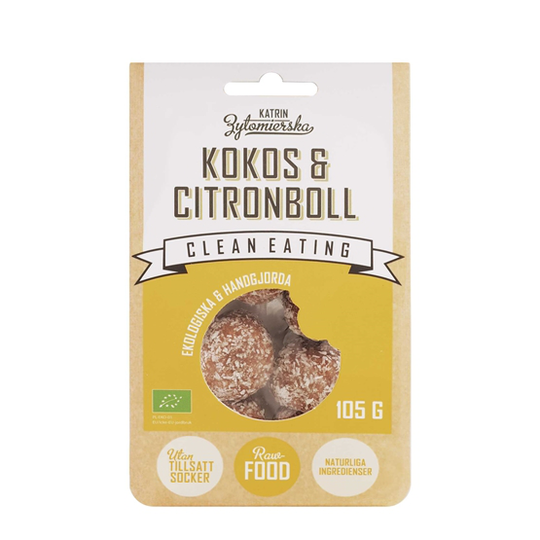 Clean Eating Kokos & Citronboll 105 g