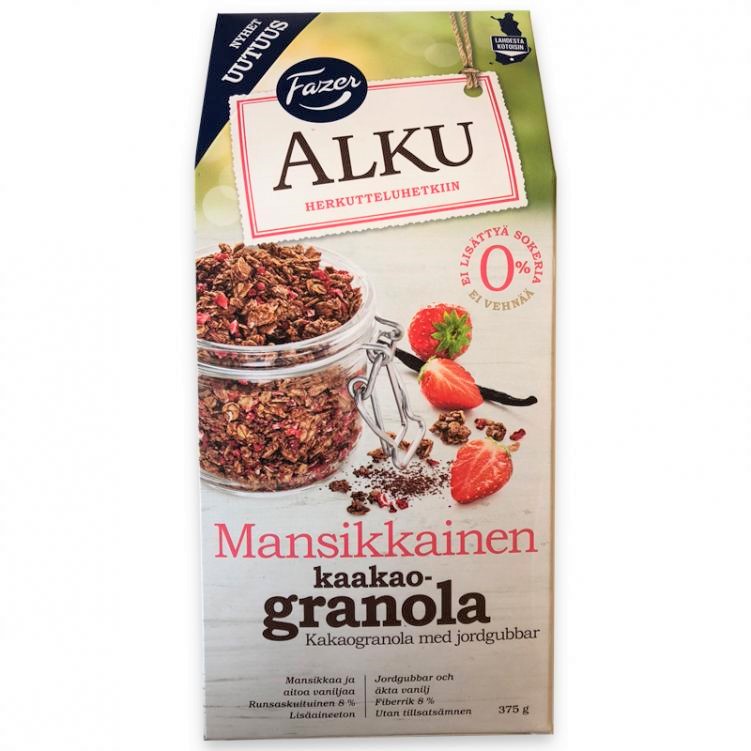 Granola "Kakao och Jordgubbar" 375g - 89% rabatt