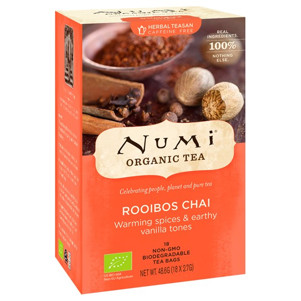 Numi Organic Tea Rooibos Chai, 18 påsar