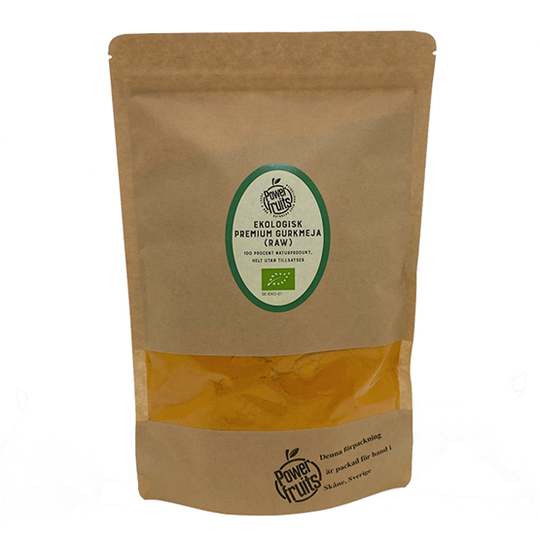 Powerfruits Ekologisk Gurkmeja Premium RAW 500 g