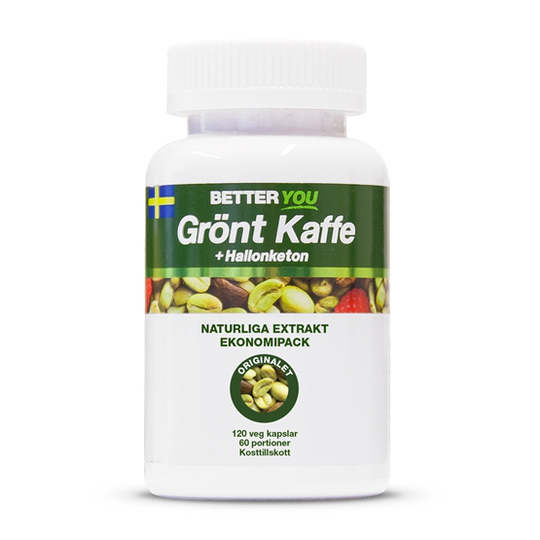 Better You Grönt Kaffe + Hallonketon 120 kaps