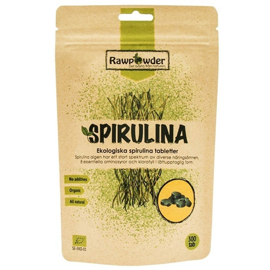 Rawpowder Spirulina 300 tabletter