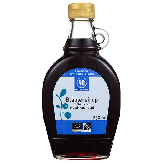 Urtekram Food Blåbärssirap, 250 ml