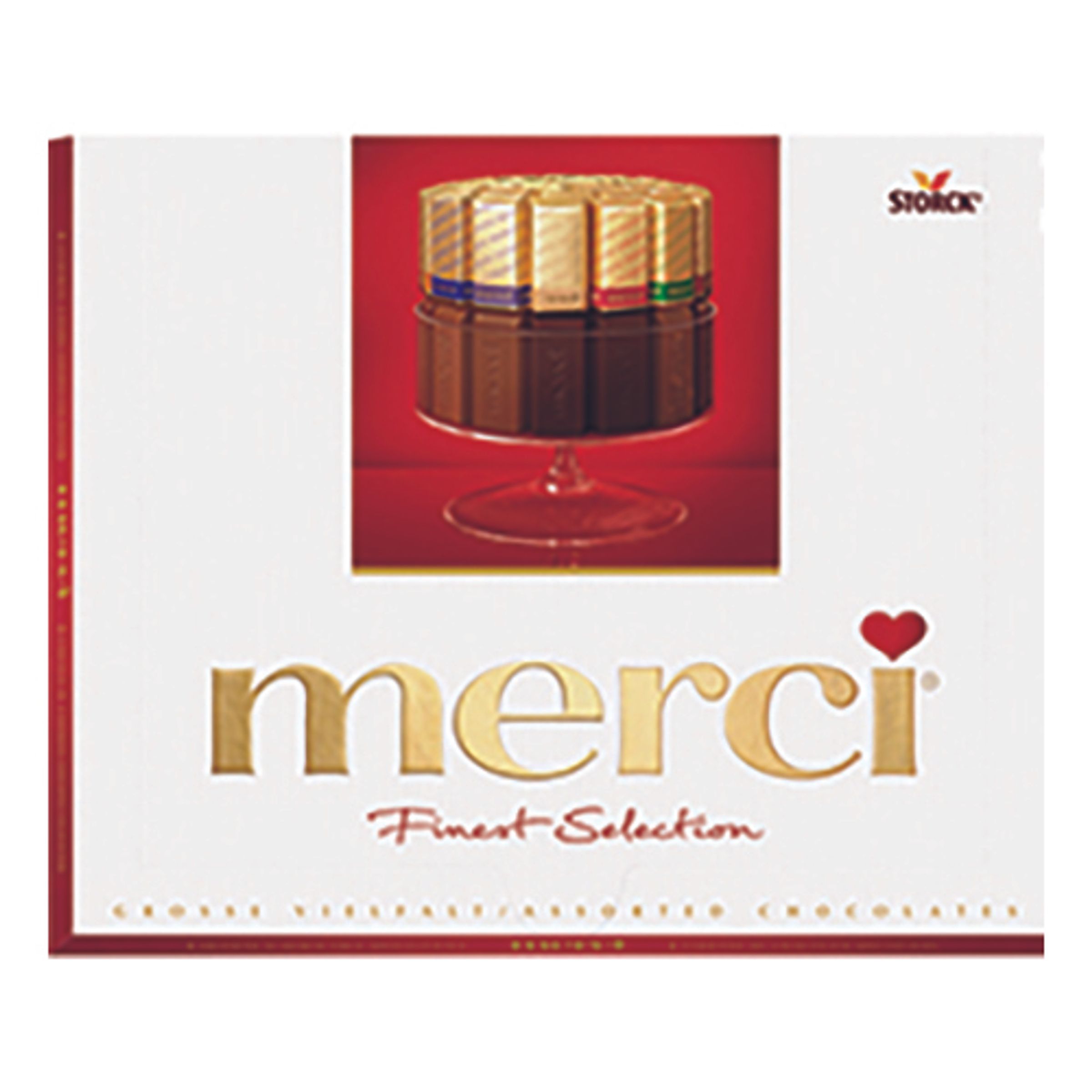 Merci Röd Presentask