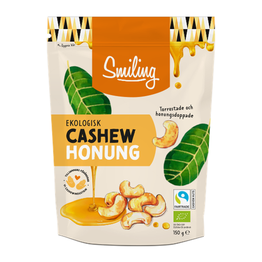 Smiling Cashew Honungsrost Eko 150 g