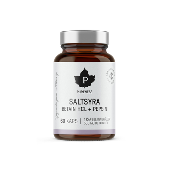 Pureness Beteine HCL-saltsyra 60 kapslar