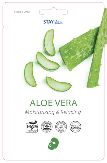 Stay Well Vegan Sheet Mask Aloe 20 g